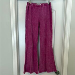 Elegant Pink Flare Pants